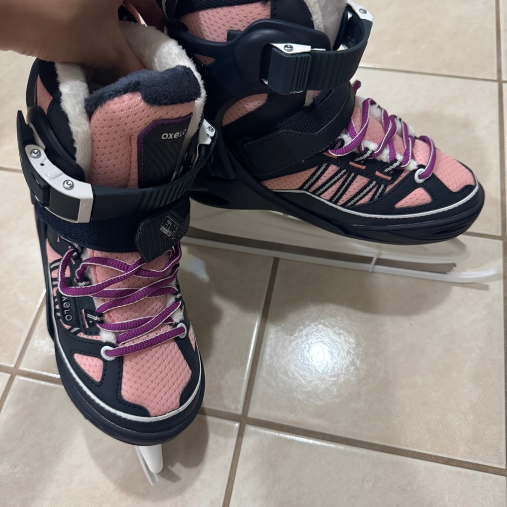 Decathlon Junior Pink Ice Skates